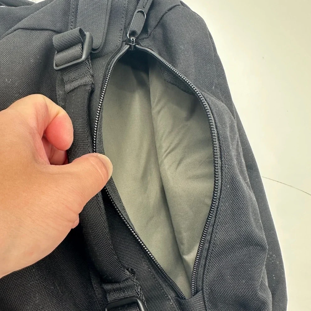 Evolved Motion Black Roll Top Rucking Backpack w/ 2‎ Water Bladders 30L Bag READ